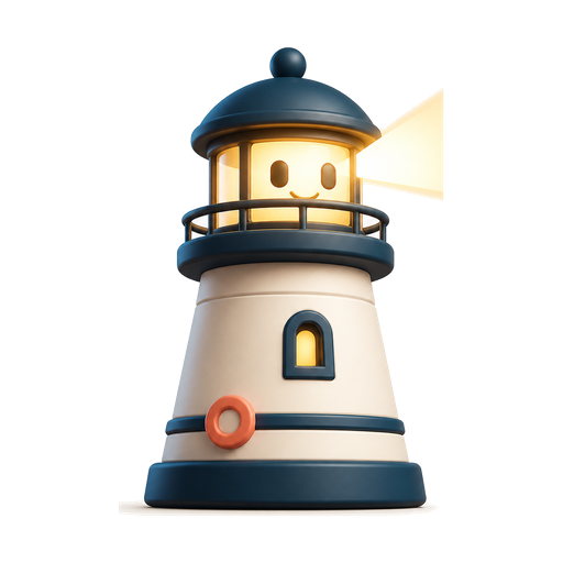 Landmark Scan Logo – Leuchtturm